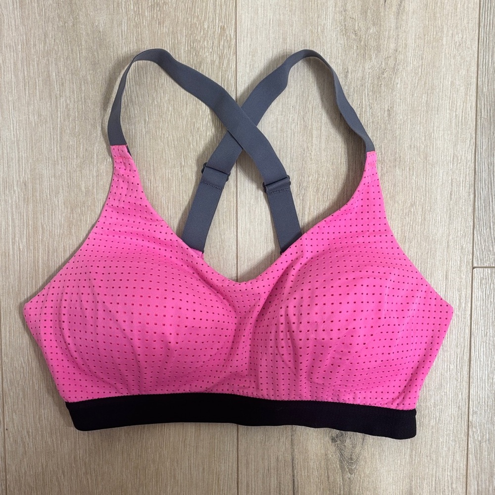 Victoria’s Secret Pink and Gray Sports Bra
